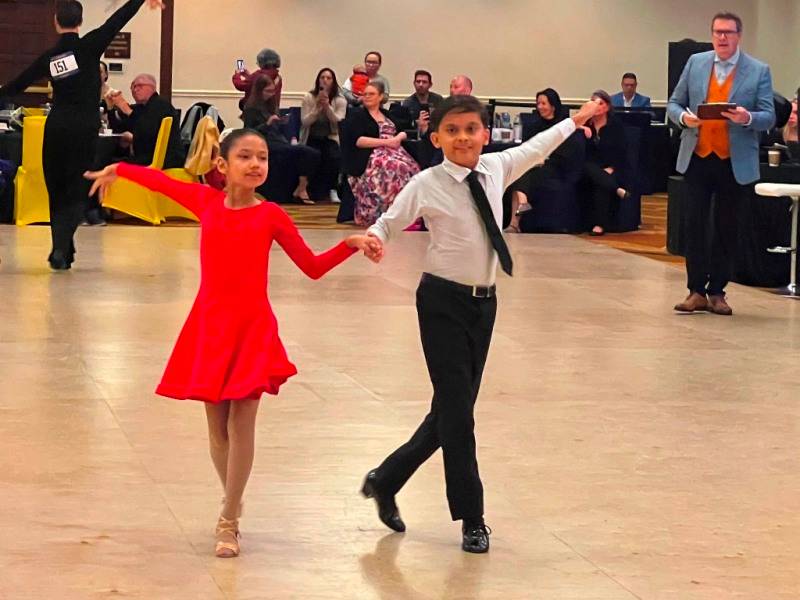 Tobi and Abigail dance ChaCha at San Antonio classic